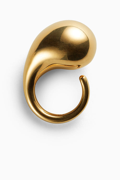 Drop Ring, Gold Chunky Ring