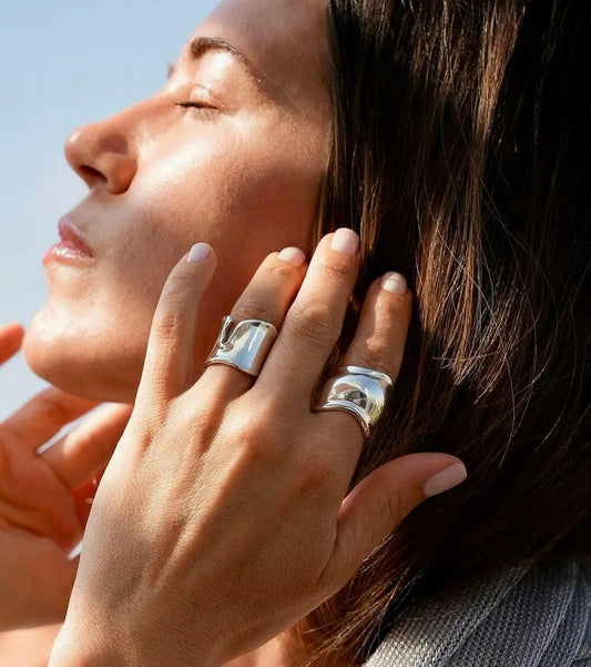 Silver Split Ring, Peretti Bone Ring Belovvie