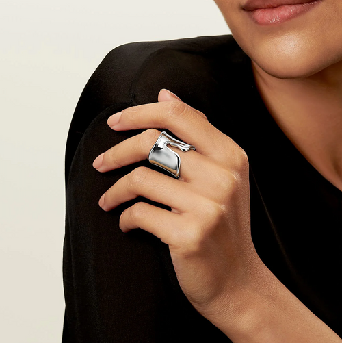Silver Split Ring, Peretti Bone Ring